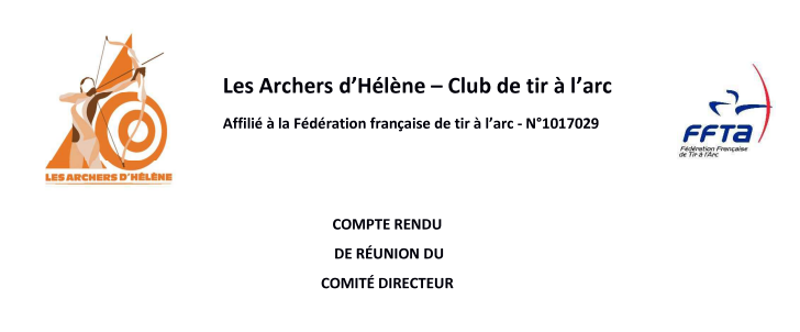 Comptes rendus des réunions