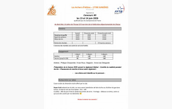 Concours 3D 13-14 juin 2026
