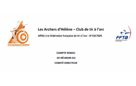 Comptes rendus des réunions