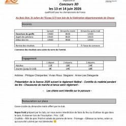 Concours 3D 13-14 juin 2026